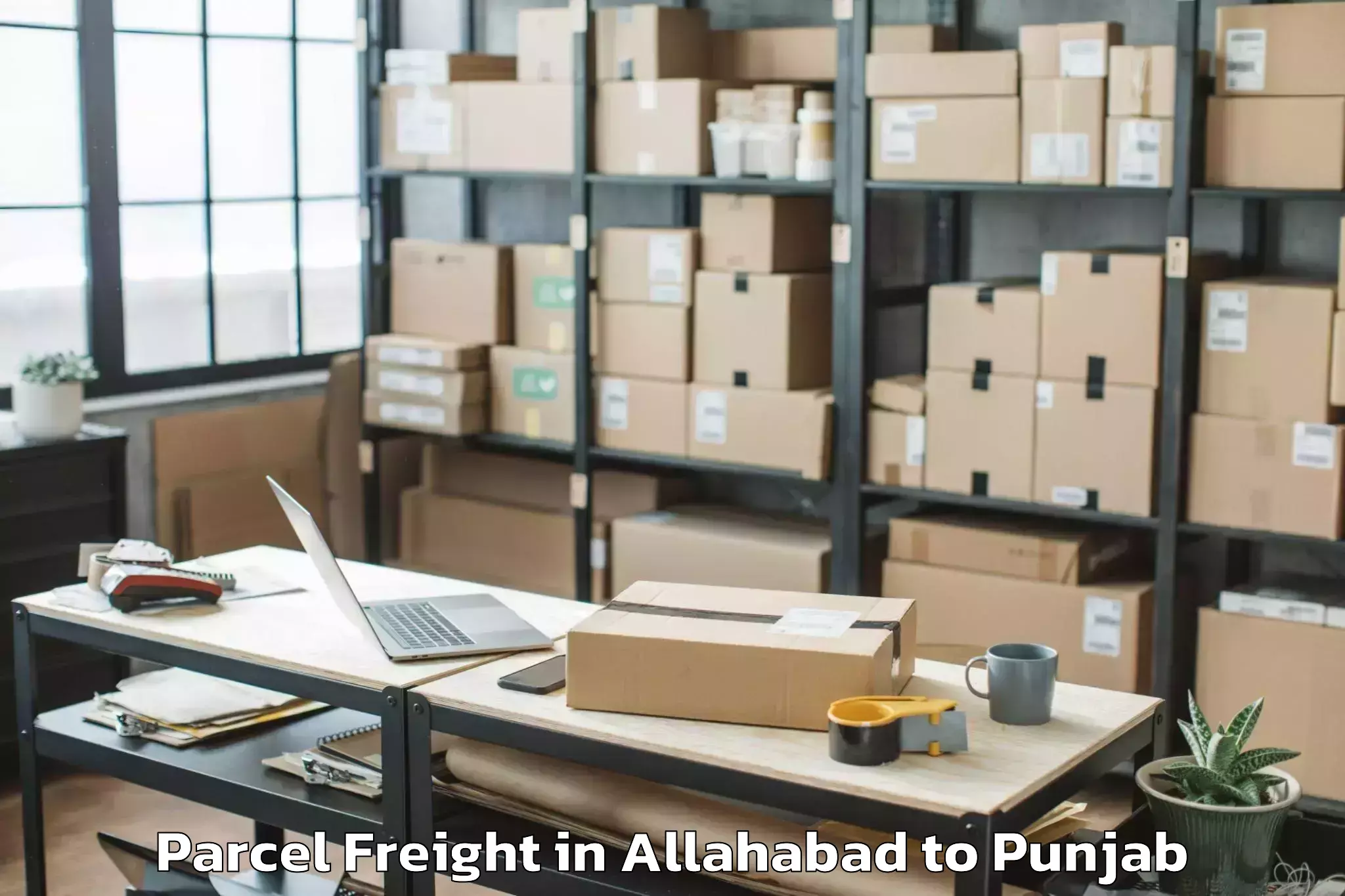 Trusted Allahabad to Begowal Parcel Freight